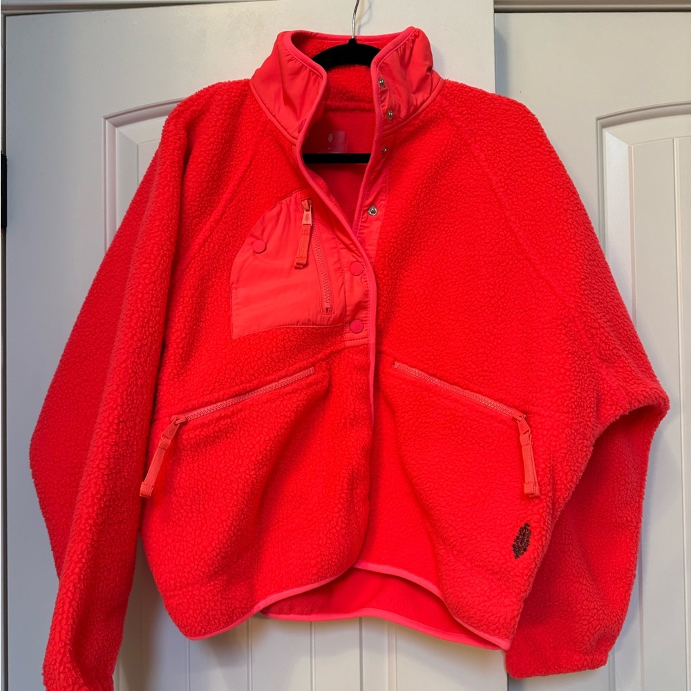 NWT Free People hit the slopes fleece jacket